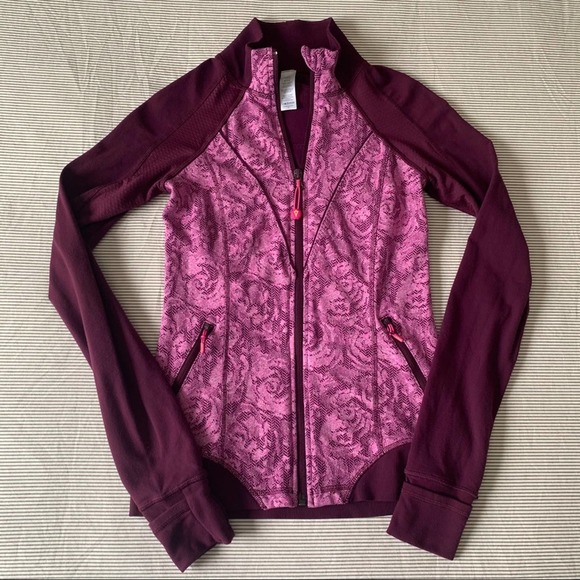 Ivivva Kids Jacket in Pink and Burgundy - Picture 1 of 4